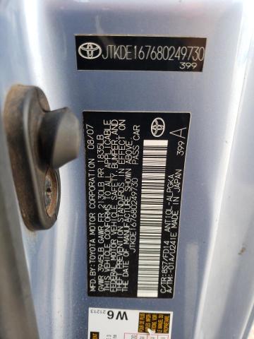 JTKDE167680249730 - 2008 TOYOTA SCION TC 蓝色 照片 12