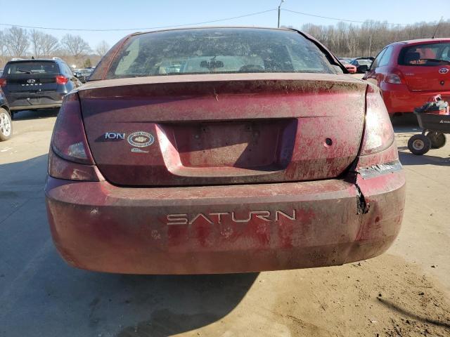 1G8AJ52F65Z112802 - 2005 SATURN ION LEVEL 2 RED photo 6