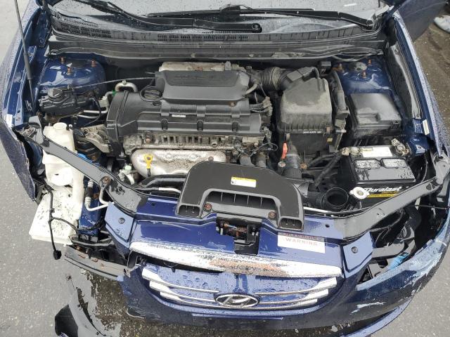 KMHDU4AD5AU160430 - 2010 HYUNDAI ELANTRA BLUE BLUE photo 11