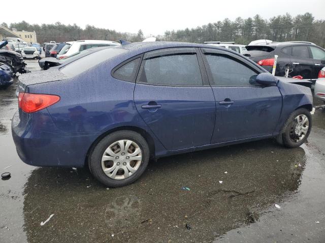 KMHDU4AD5AU160430 - 2010 HYUNDAI ELANTRA BLUE BLUE photo 3