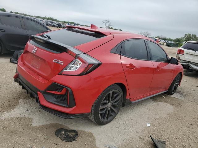 SHHFK7H96LU221381 - 2020 HONDA CIVIC SPORT TOURING RED photo 3