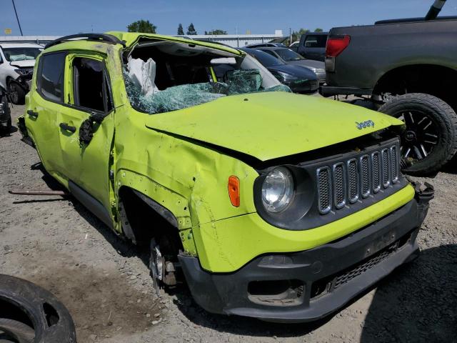 ZACCJAAB7HPF08116 - 2017 JEEP RENEGADE SPORT GREEN photo 4