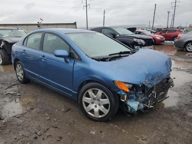 1HGFA16577L141612 - 2007 HONDA CIVIC LX BLUE photo 4