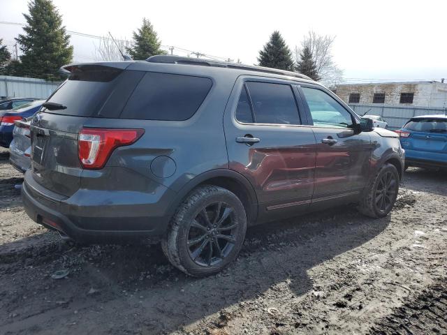 1FM5K8D85JGB73919 - 2018 FORD EXPLORER XLT GRAY photo 3