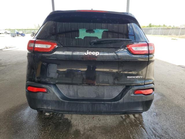 1C4PJLAB7GW179450 - 2016 JEEP CHEROKEE SPORT BLACK photo 6