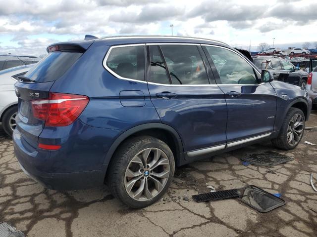 5UXWX9C56G0D84315 - 2016 BMW X3 XDRIVE28I BLUE photo 3