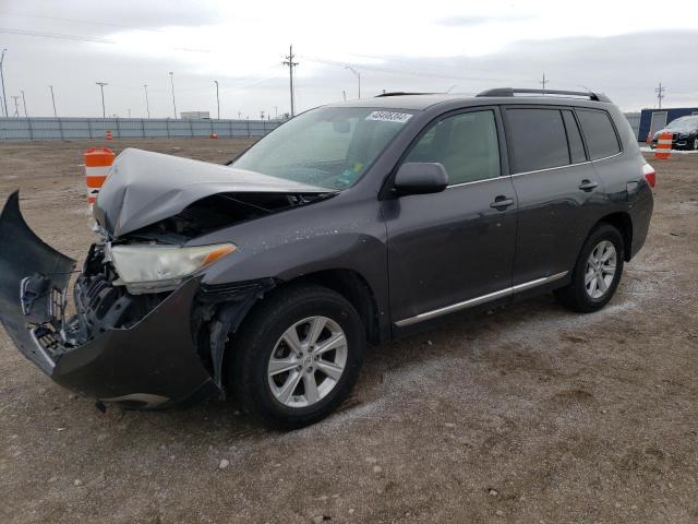 5TDBK3EH9BS059597 - 2011 TOYOTA HIGHLANDER BASE GRAY photo 1