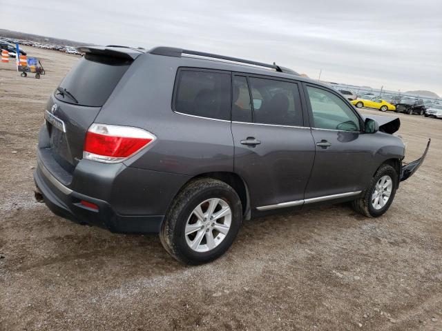 5TDBK3EH9BS059597 - 2011 TOYOTA HIGHLANDER BASE GRAY photo 3