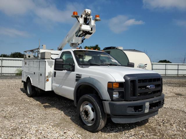 1FD4F46YX8EE09654 - 2008 FORD F450 SUPER DUTY WHITE photo 1