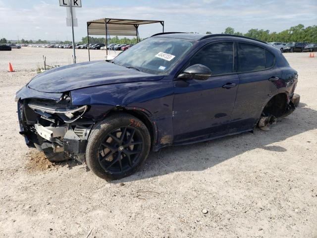 ZASPAJAN5M7C99694 - 2021 ALFA ROMEO STELVIO SPORT Blau Foto 1