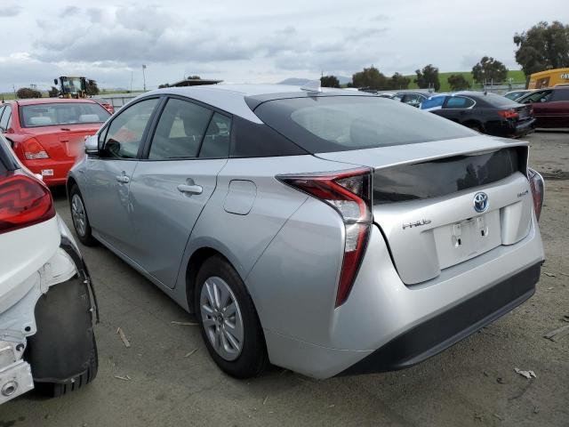 JTDKBRFUXJ3071076 - 2018 TOYOTA PRIUS SILVER photo 2