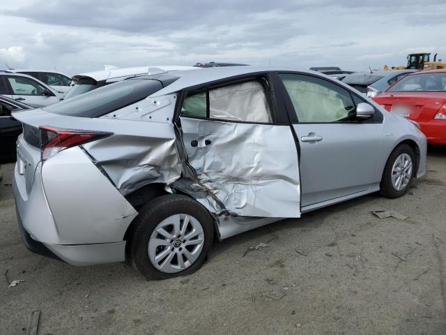 JTDKBRFUXJ3071076 - 2018 TOYOTA PRIUS SILVER photo 3