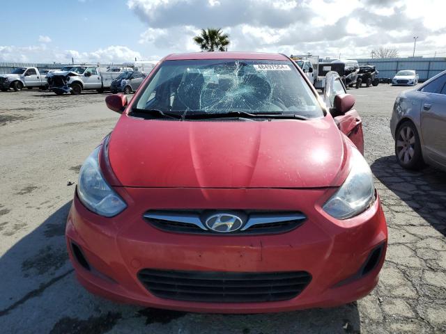 KMHCT4AE4CU214441 - 2012 HYUNDAI ACCENT GLS RED photo 5