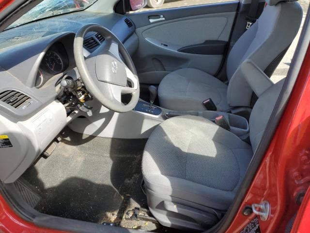 KMHCT4AE4CU214441 - 2012 HYUNDAI ACCENT GLS RED photo 7