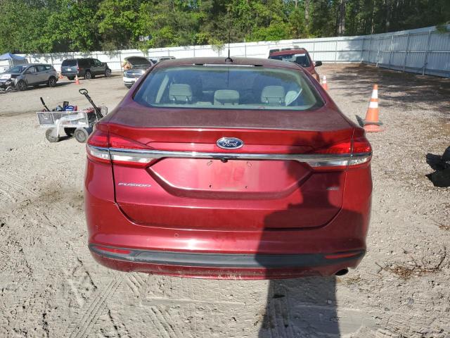 3FA6P0H75JR193163 - 2018 FORD FUSION SE RED photo 6