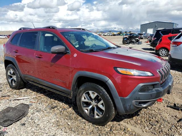 1C4PJMBS1EW212010 - 2014 JEEP CHEROKEE TRAILHAWK ბურგუნდია ფოტო 4