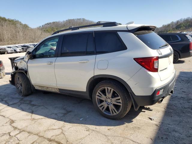 5FNYF8H56KB003022 - 2019 HONDA PASSPORT EXL WHITE photo 2