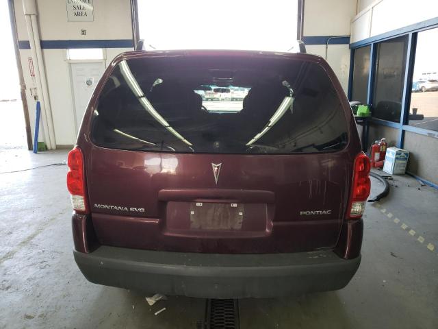 1GMDV33L66D160598 - 2006 PONTIAC MONTANA SV6 BURGUNDY photo 6