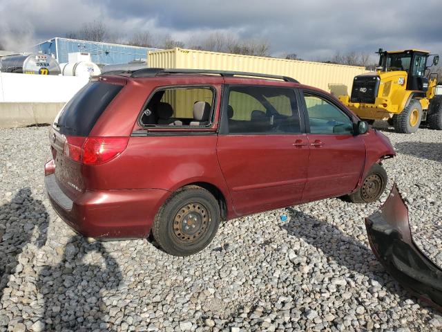 5TDZA23C96S571661 - 2006 TOYOTA SIENNA CE RED photo 3