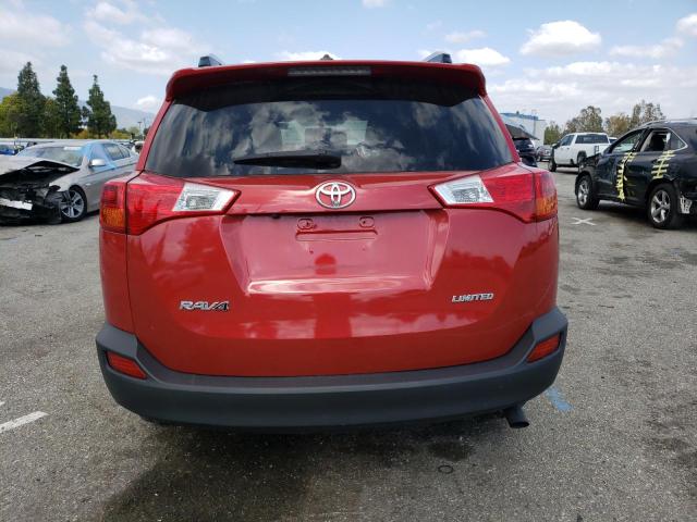 JTMYFREV5FD050470 - 2015 TOYOTA RAV4 LIMITED RED photo 6