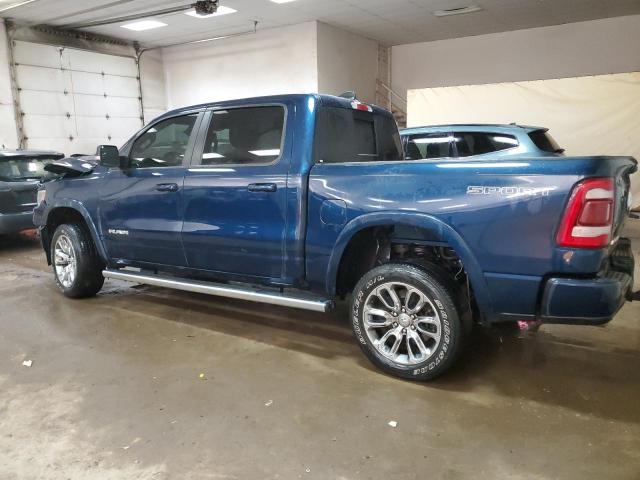 1C6SRFJT8MN771204 - 2021 RAM 1500 LARAMIE BLUE photo 2