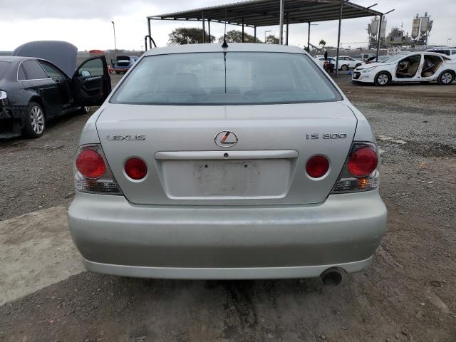 JTHBD192130065773 - 2003 LEXUS IS 300 SILVER photo 6