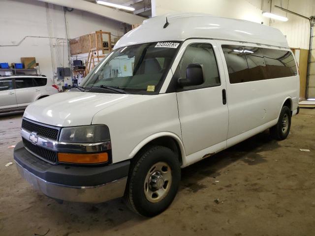 1GAZG1FG1B1142876 - 2011 CHEVROLET EXPRESS G3 LT WHITE photo 1