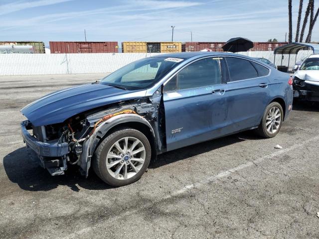 3FA6P0PU0JR158747 - 2018 FORD FUSION SE PHEV BLUE photo 1