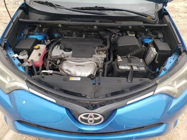 2T3ZFREV0GW310427 - 2016 TOYOTA RAV4 LE BLUE photo 11