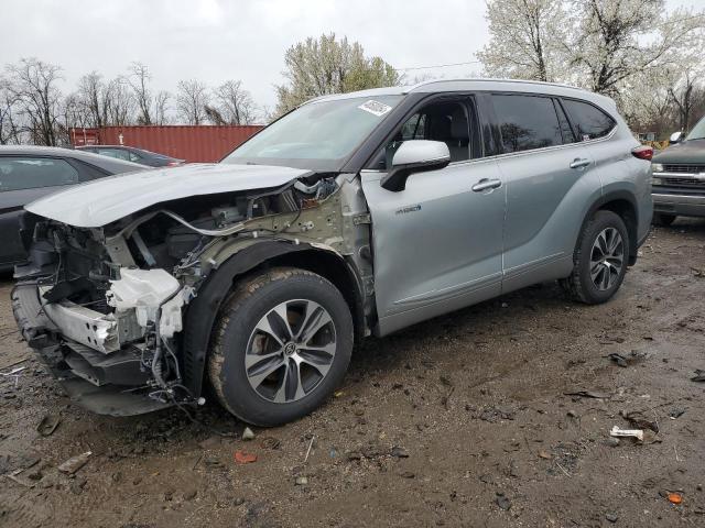 5TDGBRCH2LS505392 - 2020 TOYOTA HIGHLANDER HYBRID XLE SILVER photo 1