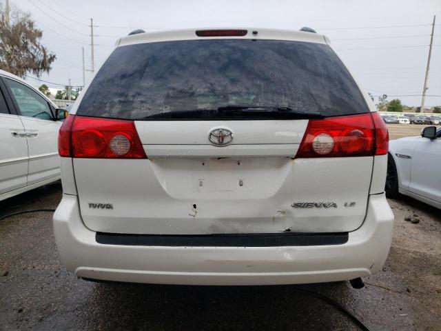 5TDZK23C08S105374 - 2008 TOYOTA SIENNA CE WHITE photo 6