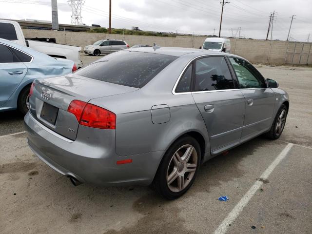 WAUAF78E68A035432 - 2008 AUDI A4 2.0T SILVER photo 3