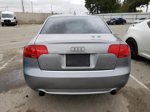 WAUAF78E68A035432 - 2008 AUDI A4 2.0T SILVER photo 6