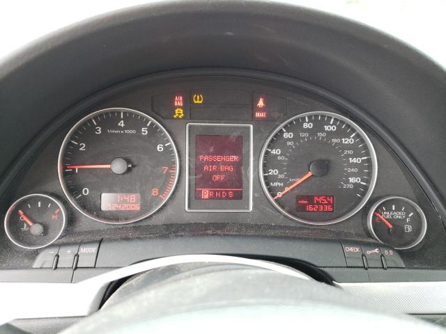 WAUAF78E68A035432 - 2008 AUDI A4 2.0T SILVER photo 9
