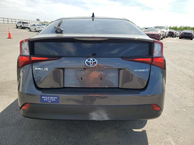 JTDKARFU1L3115178 - 2020 TOYOTA PRIUS L GRAY photo 6