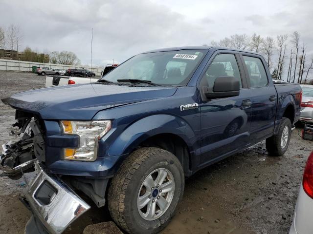 1FTEW1E80HKD10612 - 2017 FORD F150 SUPERCREW BLUE photo 1