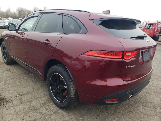 SADCL2BV0HA880913 - 2017 JAGUAR F-PACE R - SPORT BURGUNDY photo 2