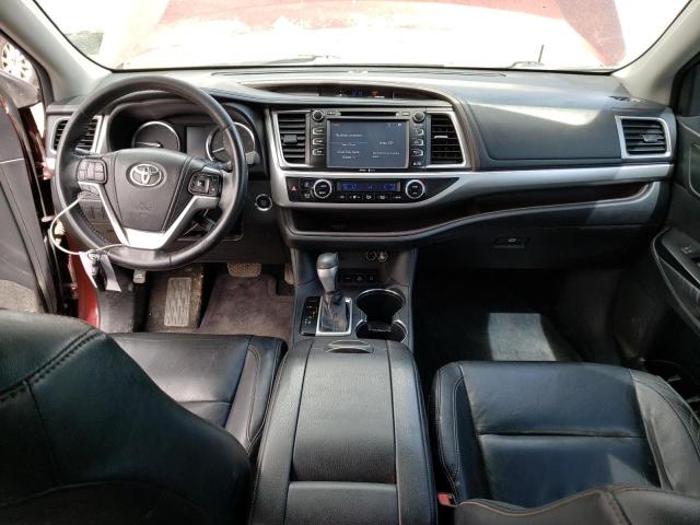 5TDJKRFH1ES015045 - 2014 TOYOTA HIGHLANDER XLE Շագանակագույն լուսանկար 8