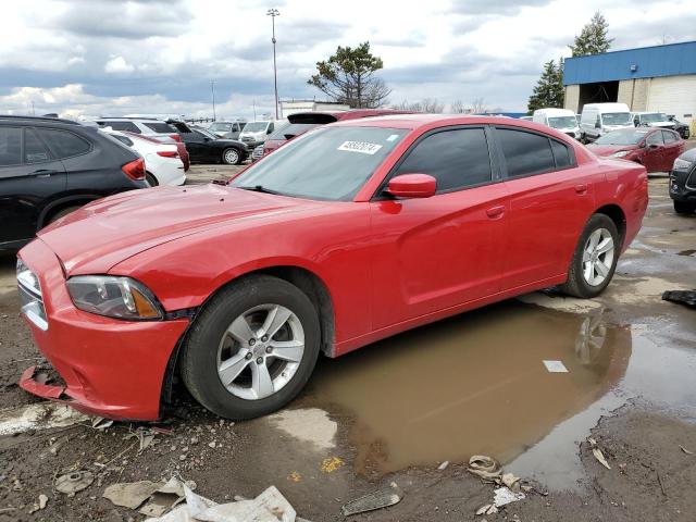 2C3CDXBGXDH539896 - 2013 DODGE CHARGER SE RED photo 1