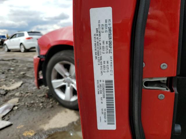 2C3CDXBGXDH539896 - 2013 DODGE CHARGER SE RED photo 13