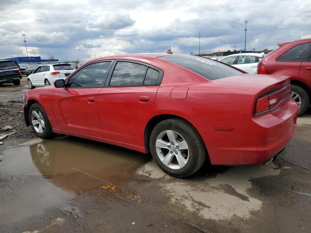 2C3CDXBGXDH539896 - 2013 DODGE CHARGER SE RED photo 2
