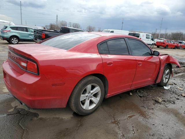 2C3CDXBGXDH539896 - 2013 DODGE CHARGER SE RED photo 3