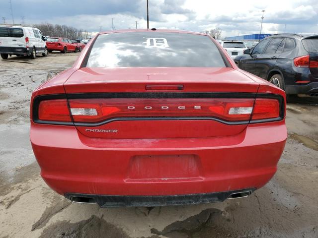 2C3CDXBGXDH539896 - 2013 DODGE CHARGER SE RED photo 6