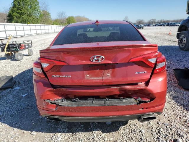 5NPE34AF4HH543941 - 2017 HYUNDAI SONATA SPORT RED photo 6