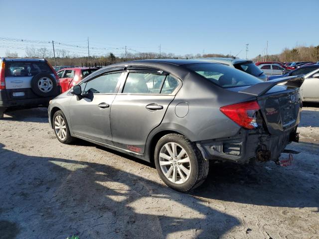 2HGFB2F85CH545075 - 2012 HONDA CIVIC EX GRAY photo 2