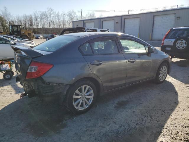 2HGFB2F85CH545075 - 2012 HONDA CIVIC EX GRAY photo 3