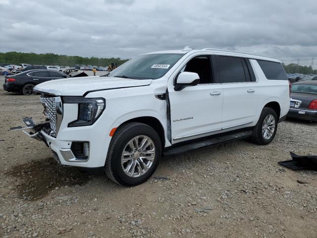 1GKS1GKD9MR252091 - 2021 GMC YUKON XL C1500 SLT WHITE photo 1