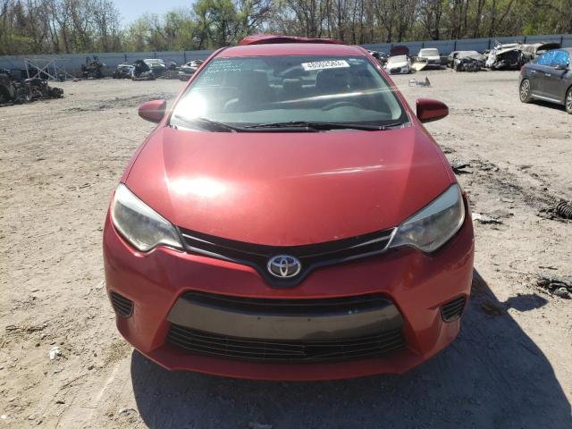 5YFBURHE2FP276387 - 2015 TOYOTA COROLLA L RED photo 5