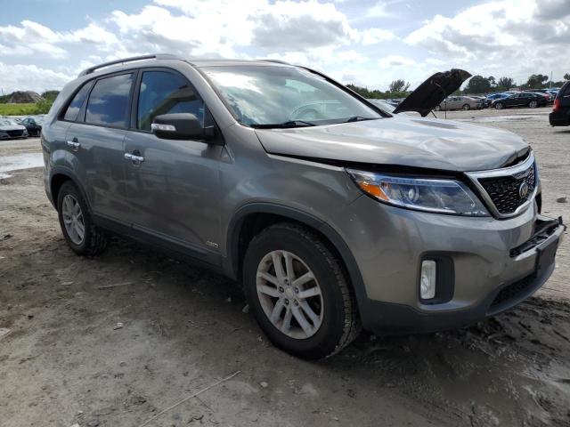 5XYKTCA62EG465420 - 2014 KIA SORENTO LX GRAY photo 4