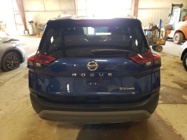 JN8AT3BB8MW229139 - 2021 NISSAN ROGUE SV BLUE photo 6